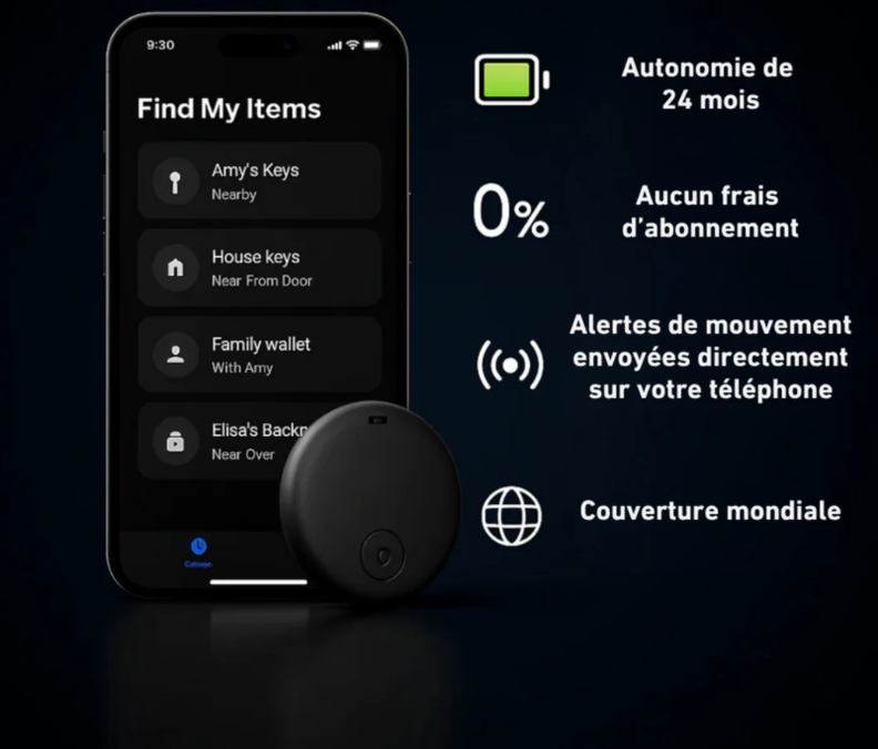 GPS Traceur 1 An d’Autonomie – Pile Remplaçable.