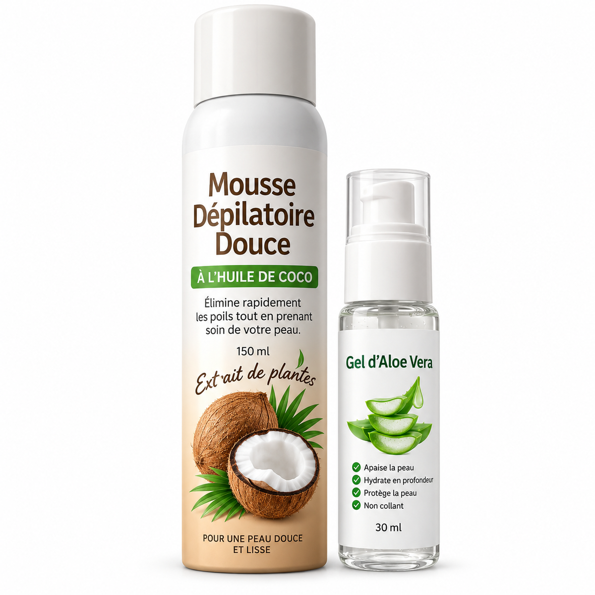Mousse Épilatoire — Épilez-vous en 5 minutes, sans rasoir.