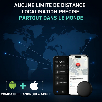 GPS Traceur 1 An d’Autonomie – Pile Remplaçable.