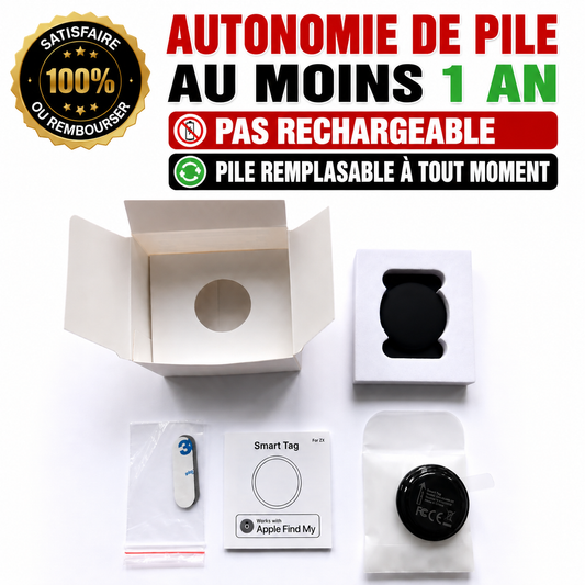 GPS Traceur 1 An d’Autonomie – Pile Remplaçable.