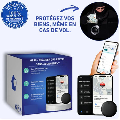 GPS Traceur 1 An d’Autonomie – Pile Remplaçable.