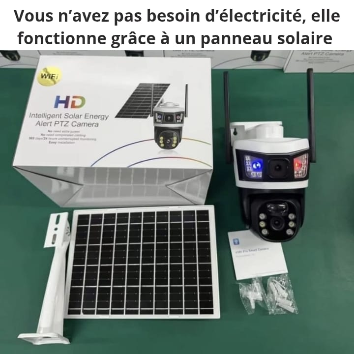 Caméra Solaire 4G Sans Wi-Fi ni Abonnement